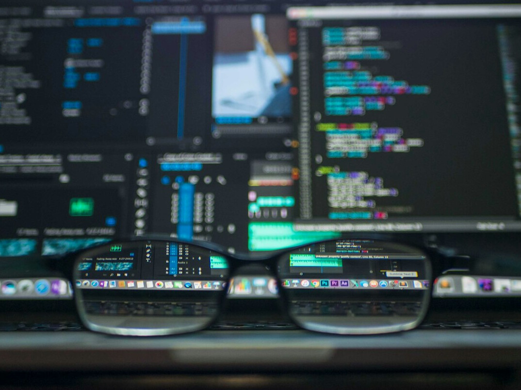 data dashboard on screen
