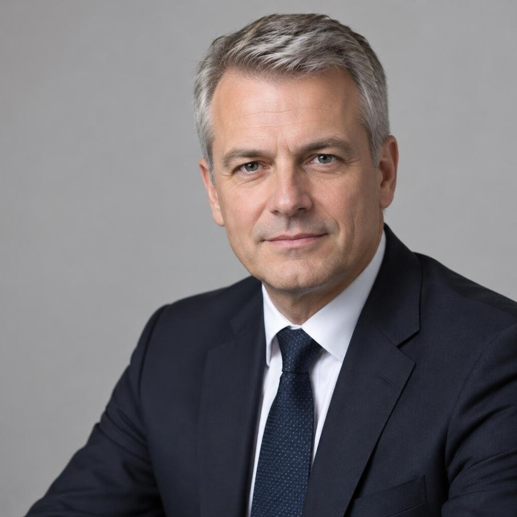 Portrait of a man in a dark suit